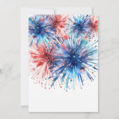 Invitation 4 Juillet Crème glacée Genre Reveillez (Dos)