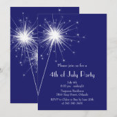 Invitation 4 juillet de la fête avec les parklers (Devant / Derrière)