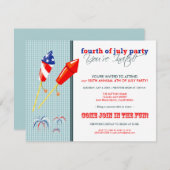 Invitation 4 juillet d'été/Invitation de cuisine :2 (Devant / Derrière)