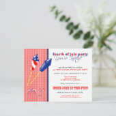 Invitation 4 juillet d'été/Invitation de cuisine : 2a (Debout devant)