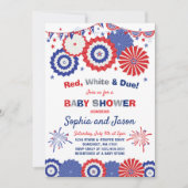 Invitation 4 juillet douche d'invitation de baby shower 4 (Devant)