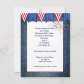 Invitation 4 juillet Drapeau De Jean Pocket (Dos)