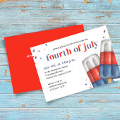 Invitation 4 juillet été personnalisé