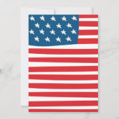 Invitation 4 juillet Étoiles Frappes Et Anniversaire Amusants (Dos)