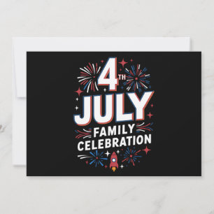 Invitation 4 juillet Famille Fête 2024 Groupe Famille