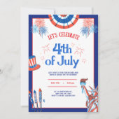Invitation 4 juillet fête (Devant)