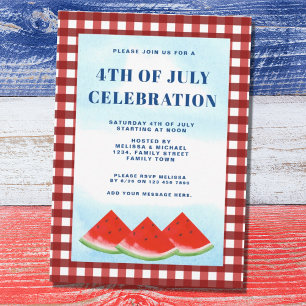 Invitation 4 juillet fête