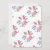 Invitation 4 juillet Fête Aux USA BBQ Party (Dos)