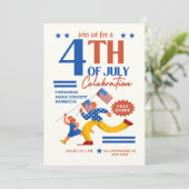 Invitation 4 juillet Fête, Bonne Indépendance (Debout devant)