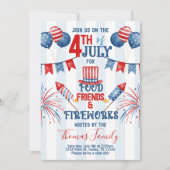 Invitation 4 juillet fête de l'Indépendance (Devant)