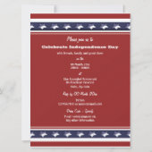 Invitation 4 juillet Fête de l'Indépendance (Dos)