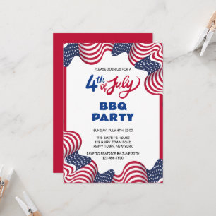 Invitation 4 juillet fête de l'indépendance