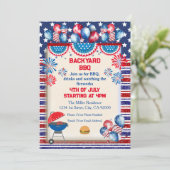 Invitation 4 juillet Fête de l'Indépendance conception du par (Debout devant)