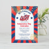 Invitation 4 juillet Fête de l'Indépendance Fête des Etats-Un (Debout devant)