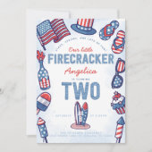 Invitation 4 juillet fête du 2e anniversaire (Devant)