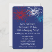 Invitation 4 juillet (Feu d'artifice Étoile (Devant)