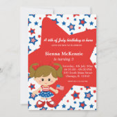 Invitation 4 juillet fille (Devant)