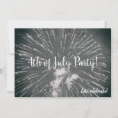 Invitation 4 juillet Fireworks (Devant)
