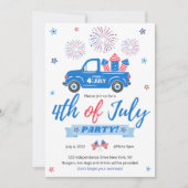 Invitation 4 juillet Fireworks Party (Devant)