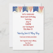 Invitation 4 juillet Golden Retriever (Dos)