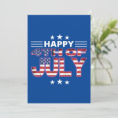 Invitation 4 juillet heureux (Debout devant)