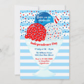 Invitation 4 juillet Ice Cream Party (Devant)