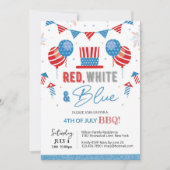Invitation 4 juillet Indépendance BBQ modifiable (Devant)