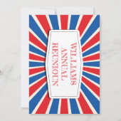 Invitation 4 juillet Indépendance Réunion familiale américain (Dos)