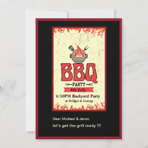 Invitation 4 juillet jardin parti bq