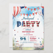 Invitation 4 juillet Jardin Party et Jardin (Devant)