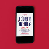 Invitation 4 juillet Jour de l'Indépendance BQ