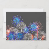 Invitation 4 juillet Jour de l'indépendance Couleur du drapea (Dos)
