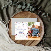 Invitation 4 juillet Little Firecracker 1er anniversaire