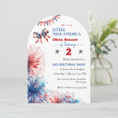 Invitation 4 juillet Little miss America 2e anniversaire (Debout devant)
