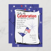 Invitation 4 juillet Martini (Devant / Derrière)