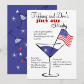 Invitation 4 juillet Martini Shindig ! (Devant / Derrière)