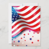 Invitation 4 juillet moderne (Dos)