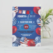 Invitation 4 juillet Parti BBQ Amérique 4ème indépendance (Debout devant)