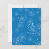 Invitation 4 juillet partie d'explosion de partie (Dos)