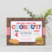Invitation 4 juillet partie patriotique de barbecue (Debout devant)