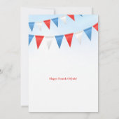 Invitation 4 juillet Party BBQ (Dos)