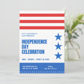 Invitation 4 juillet Party - thème USA (Debout devant)
