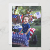 Invitation 4 juillet Patriotique Anniversaire (Dos)