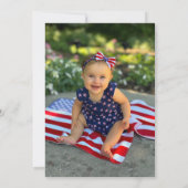 Invitation 4 juillet Patriotique Anniversaire (Dos)