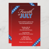 Invitation 4 juillet plat (Devant / Derrière)