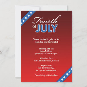 Invitation 4 juillet plat