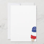 Invitation 4 juillet Popsicle Party Deux Cool 2e anniversaire (Dos)