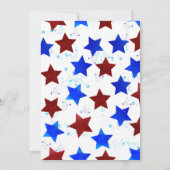 Invitation 4 juillet Popsicles Baby Boy 1er anniversaire (Dos)