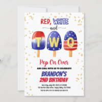 4 juillet Popsicles Kid Boy 2e fête d'anniversaire