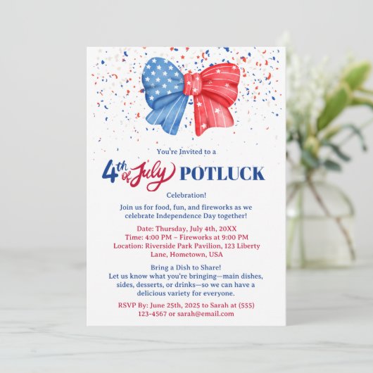 Invitation 4 juillet Potluck (Debout devant)